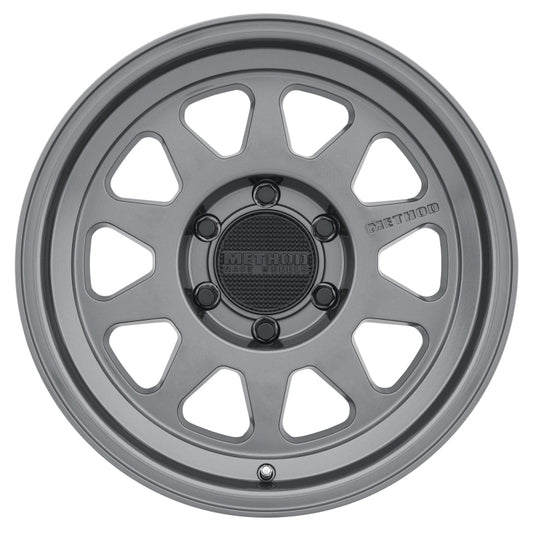Method MR316 17x8.5 0mm Offset 6x120 67mm CB Gloss Titanium Wheel