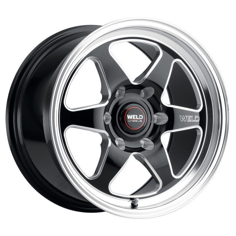 Weld S156 17x10 Ventura 6 Drag 6x135 ET43 BS7.25 Gloss BLK MIL DIA 87.1