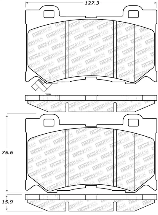 StopTech Street Select Brake Pads - Front