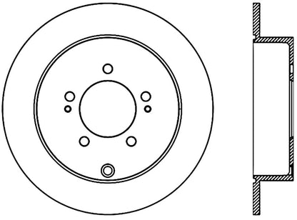 StopTech Power Slot 07-09 Mitsubishi Outlander CRYO Slotted Right Rear Rotor