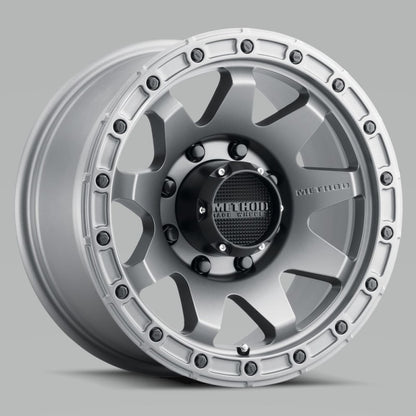 Method MR317 17x8.5 0mm Offset 8x170 130.81mm CB Matte Titanium Wheel