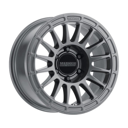 Method MR314 17x7.5 +24mm Offset 6x4.5 66.1mm CB Gloss Titanium Wheel