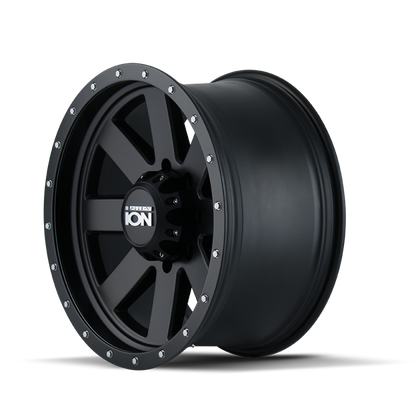 ION Type 134 18x9 / 6x120 BP / 18mm Offset / 66.9mm Hub Matte Gunmetal/Black Beadlock Wheel