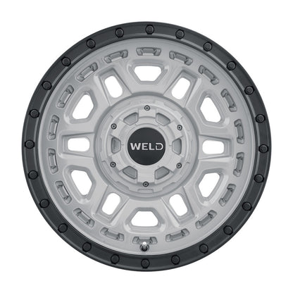 Weld Off-Road W169 17X9 Crux 6X135 6X139.7 ET-12 BS4.50 Gloss Armor Gray / Satin Black 106.1