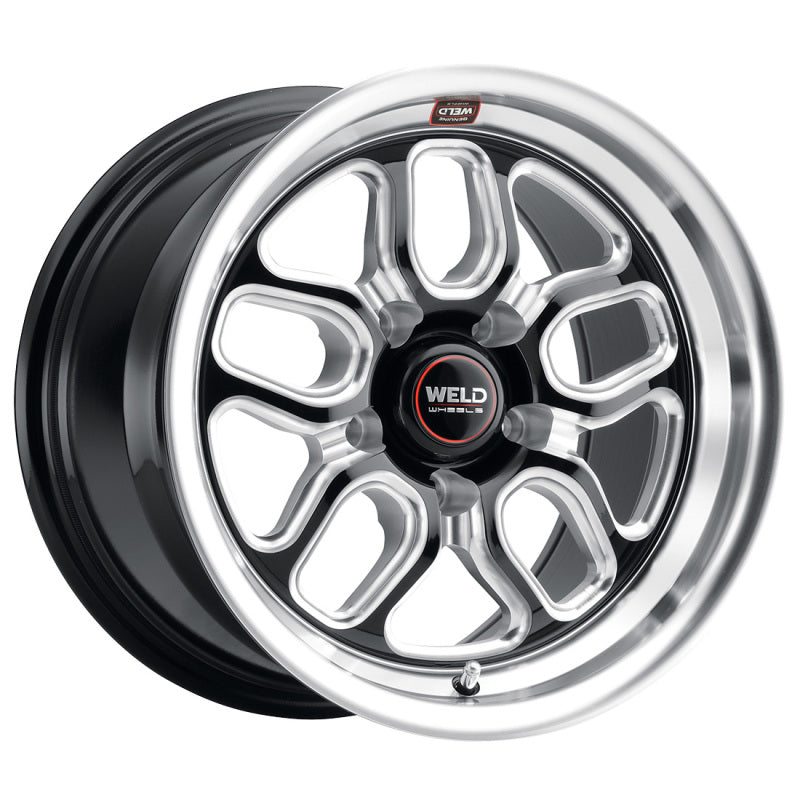 Weld LAGUNA DRAG Laguna Drag  / 15x10 / 5x114.3 ET50 BS7.5 Gloss BLK MIL DIA 78.1