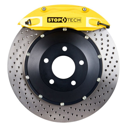 StopTech 06-09 Honda S2000 Yellow ST-40 Caliper 355x32mm Drilled Rotors Front Big Brake Kit