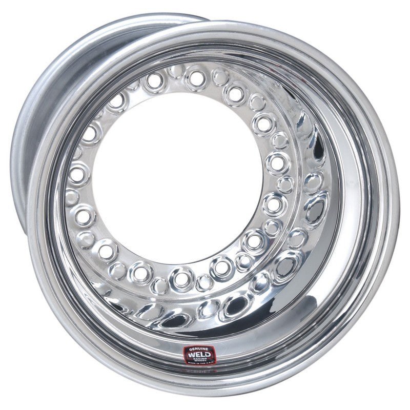 Weld Wide 5 XL Direct MT 15x14 / 5x10.25 BP / 5in. BS Polished - No BL w/6-Dzus Tabs / No Cover