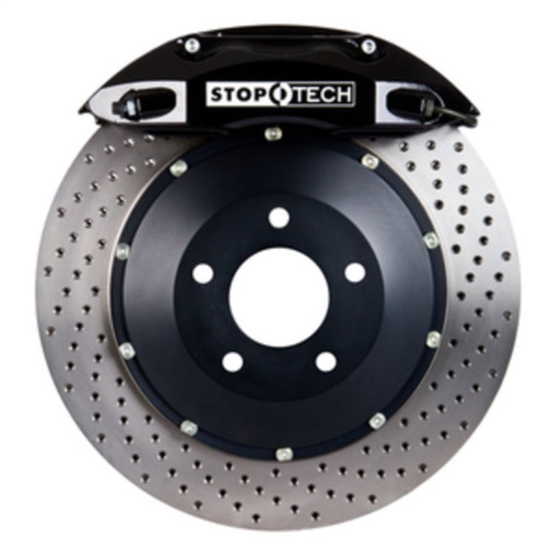 StopTech 06-09 Honda S2000 Black ST-40 Caliper 328x28mm Drilled Rotors Front Big Brake Kit