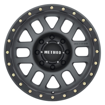 Method MR309 Grid 17x8.5 0mm Offset 8x6.5 130.81mm CB Titanium/Black Street Loc Wheel