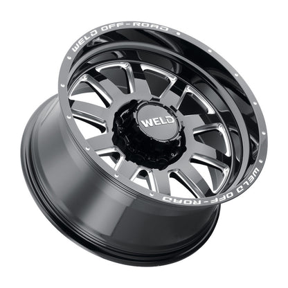 Weld Off-Road W102 18X9 Stealth 8X165.1 ET-12 BS4.50 Gloss Black MIL 125.1