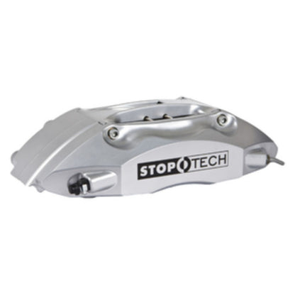 StopTech 90-96 300zx Front BBK w/ Silver ST-40 Calipers Slotted 332x32 Rotors Pads and SS Lines