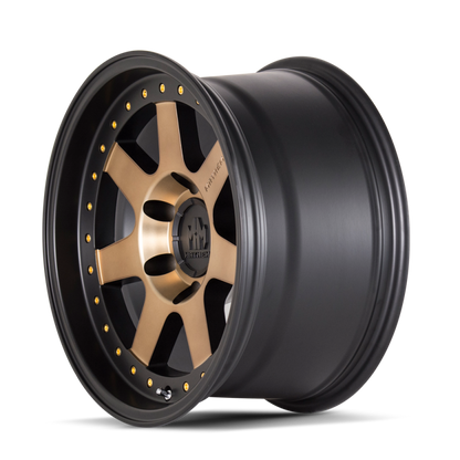 Mayhem 8300 Prodigy 18x9 / 8x165.1 BP / 0mm Offset / 130.8mm Hub Matte Black w/ Bronze Tint Wheel