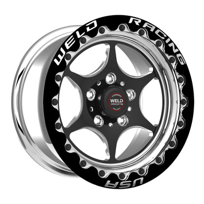 Weld S79 17x10 / 5x4.5 BP / 7.9in. BS Black Wheel (Low Pad) - Black Single Beadlock MT