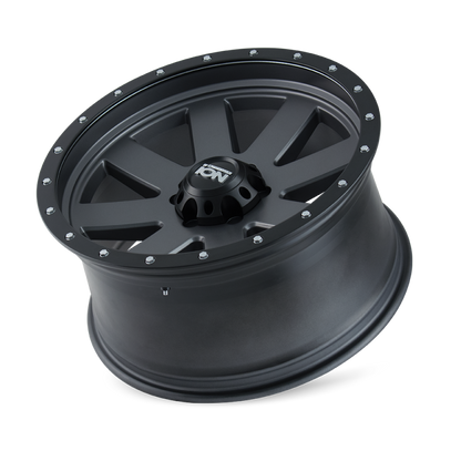 ION Type 134 18x9 / 6x139.7 BP / 0mm Offset / 106mm Hub Matte Gunmetal/Black Beadlock Wheel