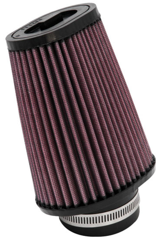 K&N Universal Custom Oval Tapered Air Filter - 20 Deg Angled Flange