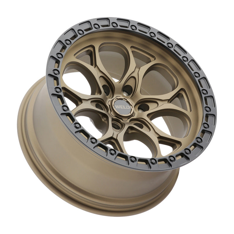 Weld Off-Road W106 18X9 Ledge 6X139.7 ET20 BS5.75 Satin Bronze / Black Ring 106.1