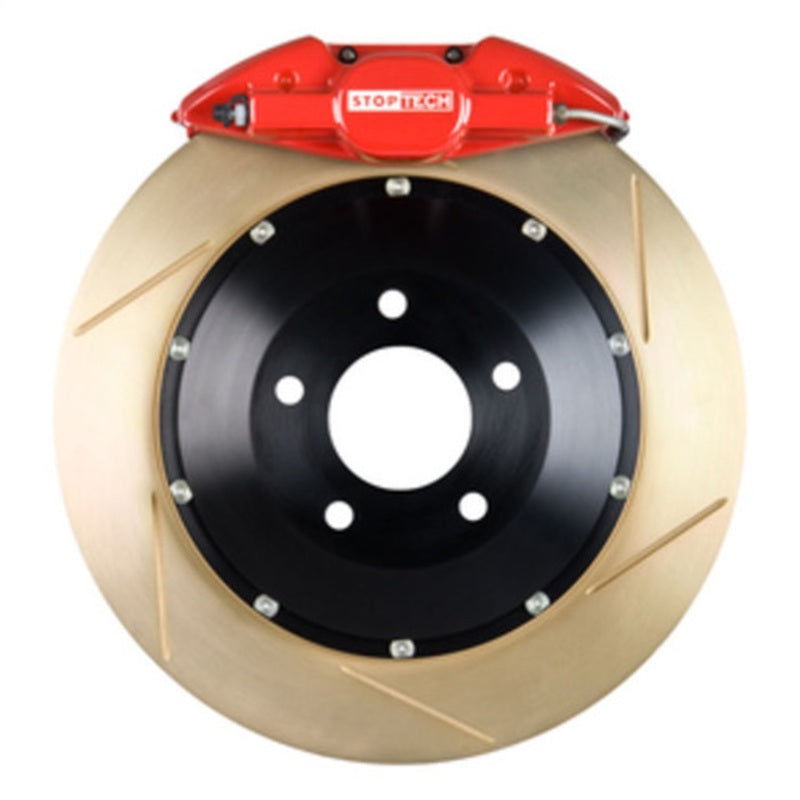 StopTech 05-08 Infiniti G35 Rear BBK ST-22 328x32 Slotted Rotors Red Calipers
