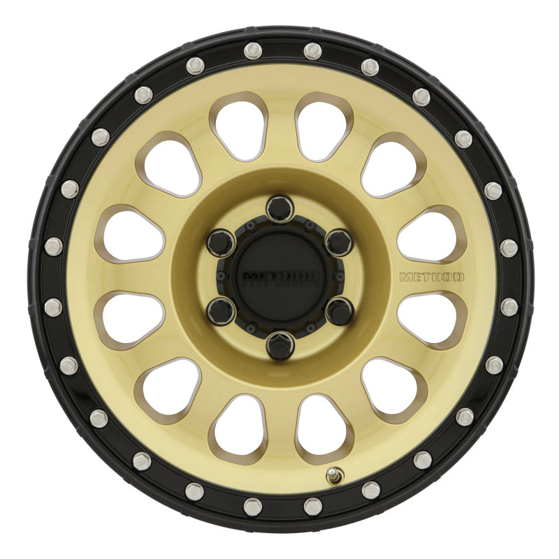 Method MR315 18x9 +18mm Offset 6x135 87mm CB Gold/Black Street Loc Wheel