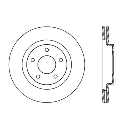 Stoptech 07-17 Jeep Compass/Patriot Front Premium Cryostop Brake Rotor