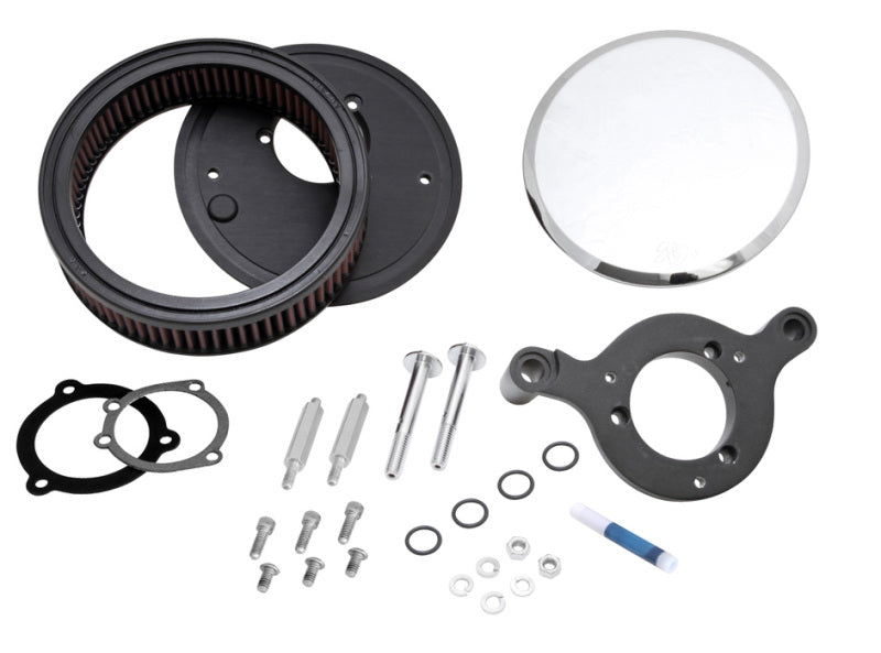 K&N Street Metal Intake System for Harley Davidson - Color (Red) - Style (Round) - Size (6-9) - Weld