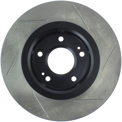 StopTech Power Slot 09-10 Lancer Ralliart Slotted Right Front Rotor