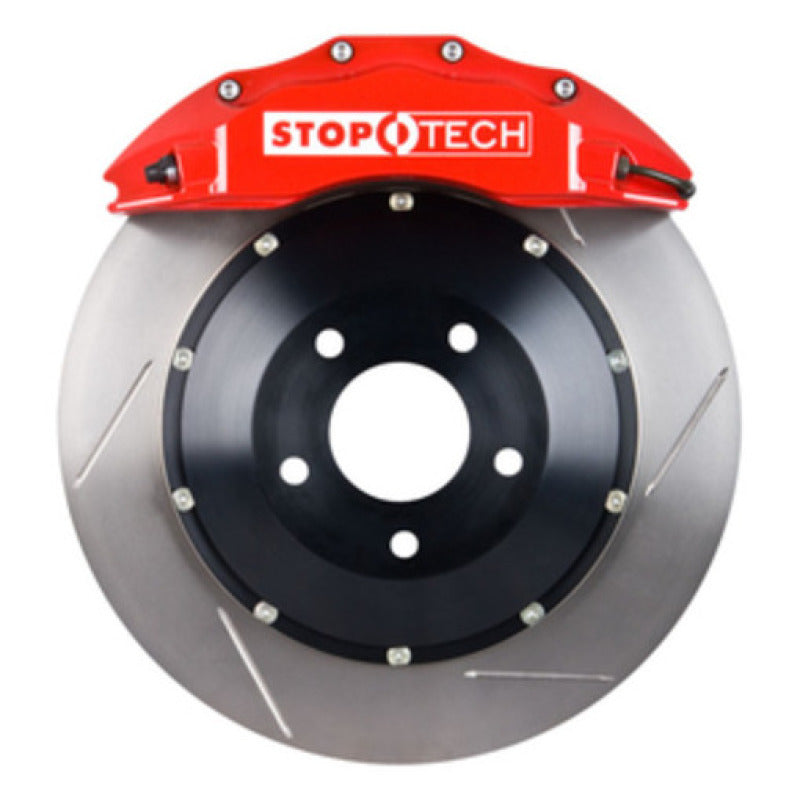 StopTech 06-08 350z (non-track) / 05-09 G35/G37AWD Front BBK ST60 355x32 Slotted Rotors Red Calipers