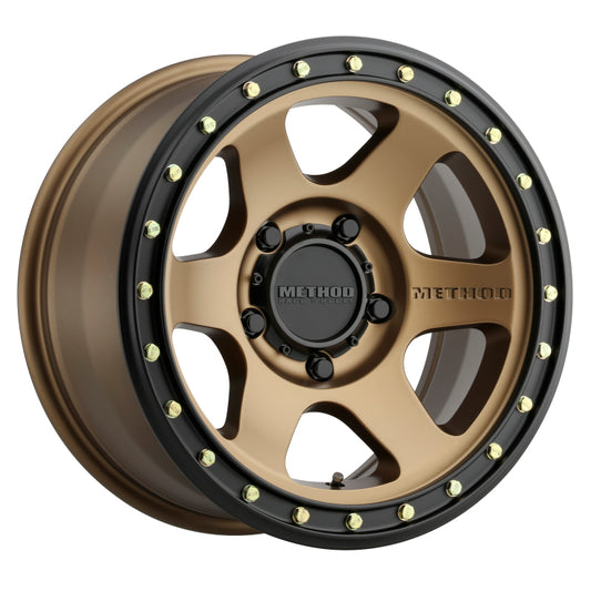 Method MR310 Con6 17x8.5 0mm Offset 5x5.5 108mm CB Method Bronze/Black Street Loc Wheel