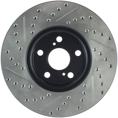 StopTech SportStop 09-10 Pontiac Vibe / 08-11 Scion xD Slotted & Drilled Left Front Rotors