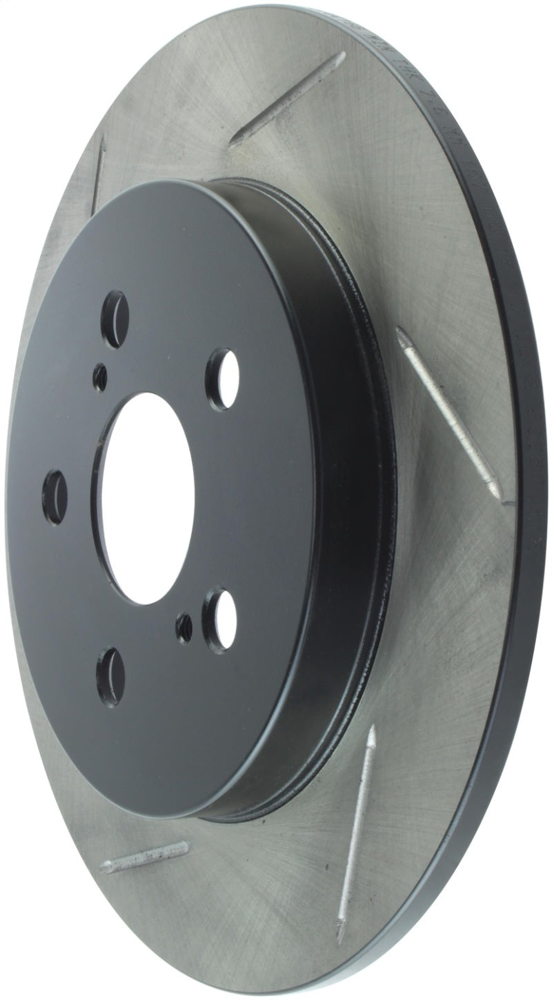 StopTech 09-11/14-15 Toyota Corolla / 10-15 Toyota Prius Rear Right Sport Slotted Rotor